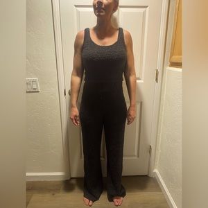 SKIMS OFFICIAL BLACK SOFT LEISURE SET - M